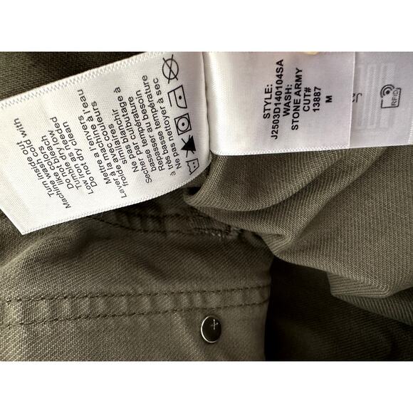 $428 Veronica Beard Elias Green Cotton Jacket Womens Size M Short Sleeve New - Picture 7 of 11